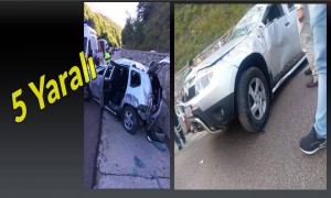 Sinop Boyabat Karayolunda Trafik Kazası. 5 Yaralı