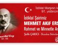 Başkan Çakıcı’nın 12 Mart İstiklal Marşı’mızın kabülünün 97. yıl dönümü mesajı