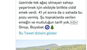 Şahan Gökbakar’dan Boyabat’lı Şefe Teşekkür