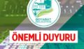 BOYABAT BELEDİYESİNDEN DUYURU