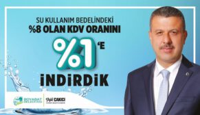 BOYABAT BELEDİYESİ SU KDV ORANINI DÜŞÜRDÜ