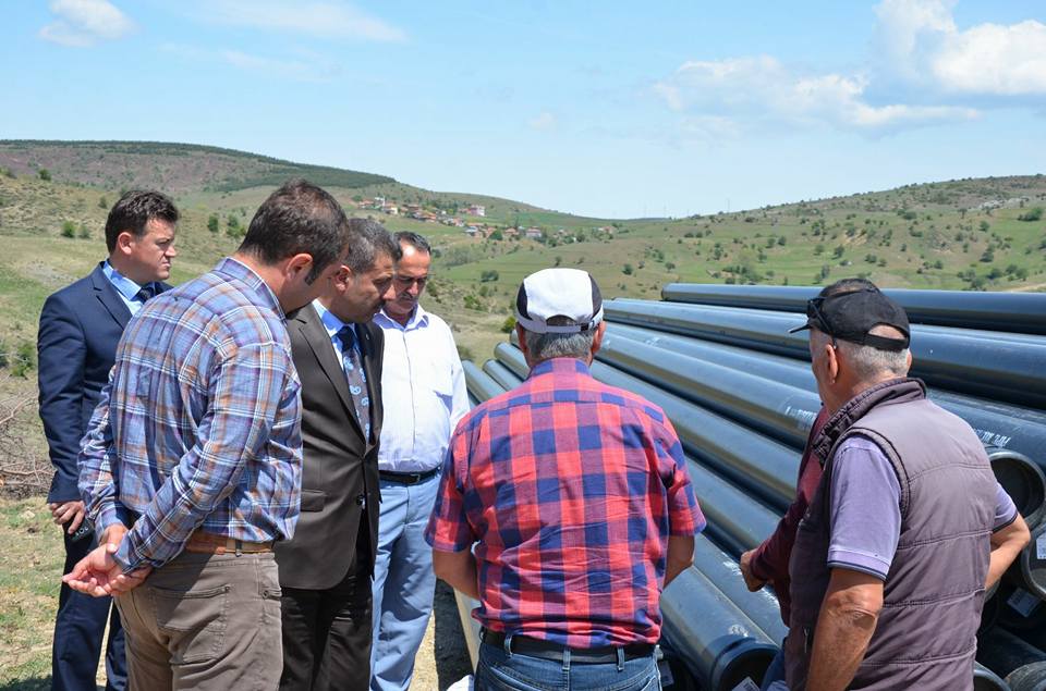 Başkan Çakıcı, doğalgaz çalışmalarını inceledi