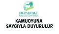 Boyabat Belediyesi kamuoyu açıklaması