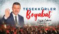 Başkan Çakıcı’dan teşekkür mesajı