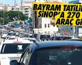 Bayramda Sinop’a 270 bin araç giriş yaptı