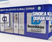Sinop Belediyesinden Klimalı Durak Uygulaması