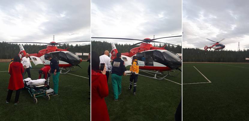 Samsundan”dan Helikopter Ambulans Geldi