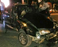 Boyabat Sanayi Kavşağında Trafik Kazası 3 Yaralı