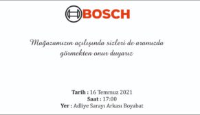 Boyabat Bosch Açılışına Davetlisiniz