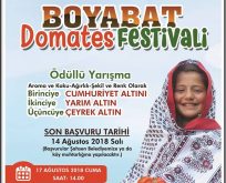 Boyabat Domates Festivaline Davetlisiniz