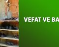 Vefat ve Başsağlığı