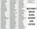 BOYABAT İŞKUR KURA ÇEKİMİ ASİL LİSTESİ