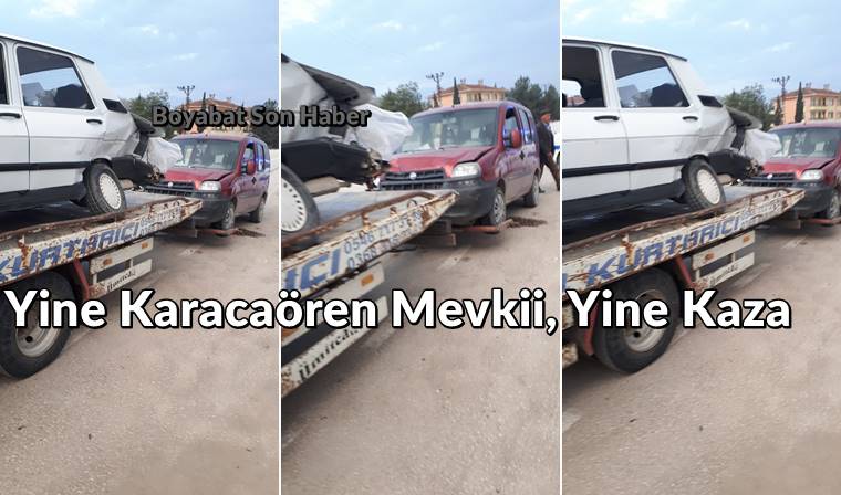 Karacaören Mevkiinde Yine Kaza