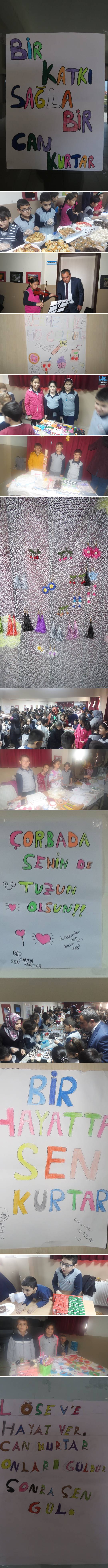 Sinop'un Boyabat İlçesi'nde Abdurrahman Güneş İlkokulu öğrencileri Lösev'e destek olmak amacıyla kermes açtı.