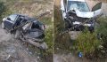 Sinop Yolunda Feci Kaza.. İki Araç Çarpıştı   (VİDEO)