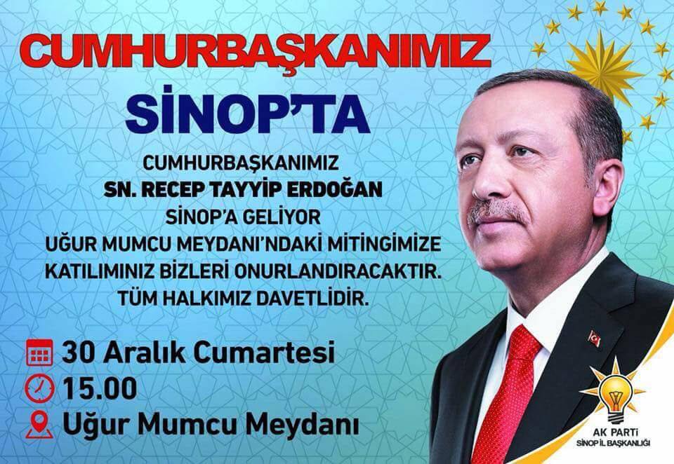 Cumhurbaşkanımız Sinop’ta