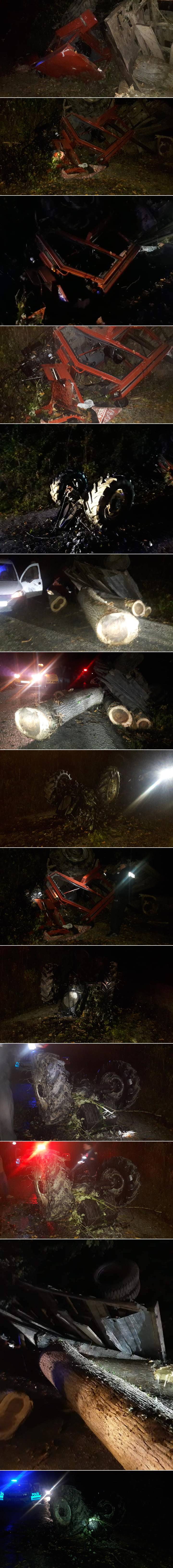 Erfelek ilçesinde ağaç yüklü traktörün devrilmesi sonucu 4 kişi yaralandı.