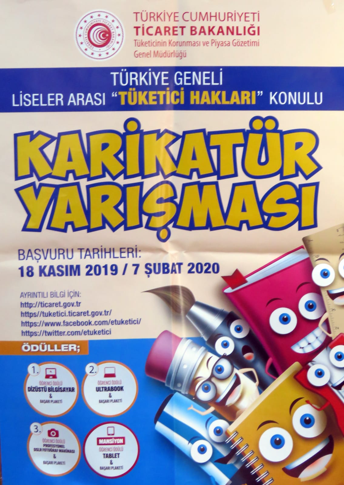 Türkiye Geneli Liseler Arası Karikatür Yarışması