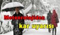 Sinop ve Çevresine Kar Yağışı Uyarısı