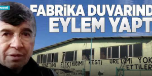 SİNOP’TA FABRİKA DUVARINDA İLGİNÇ EYLEM. (VİDEO)