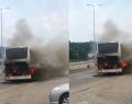 Sinop’ta Yolcu Tur Otobüsü Alev Aldı
