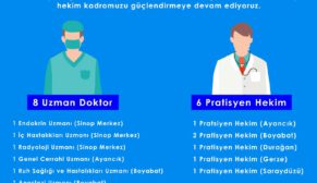SİNOPUMUZA 15 YENİ DOKTOR ATAMASI DAHA