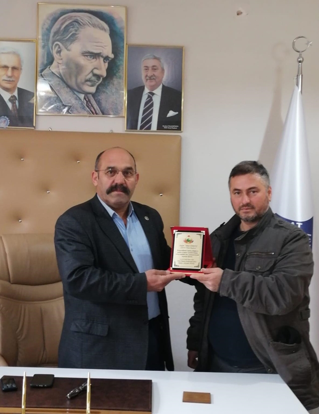 S.S. 29 Nolu Yolcu Taşıma Koop. Boyabat Şof. Odasına Teşekkür Ziyareti Yaptı